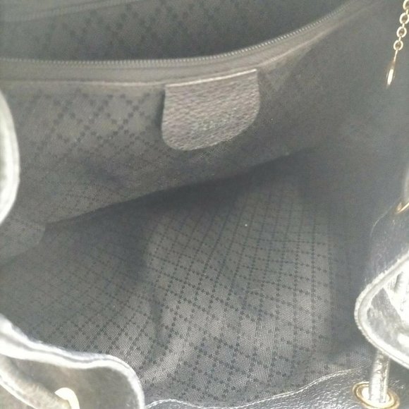 Gucci Black Suede Bamboo Backpack  862003 - Picture 3 of 12